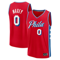 STECN P.76ers #0 Tyrese Maxey Jordan Brand Red Swingman Jerseys - Statement Edition
