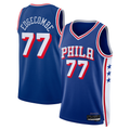 STECN P.76ers #77 V. J. Edgecombe Royal 2025 Draft First Round Pick Swingman Jerseys - Icon Edition
