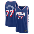 STECN P.76ers #77 VJ Edgecombe  Royal Fast Break Jerseys - Icon Edition