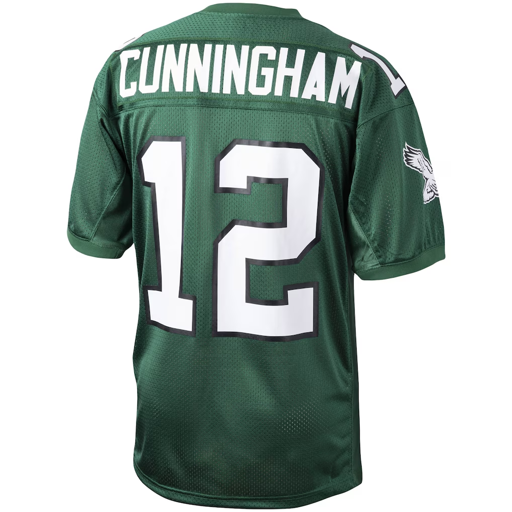 STECN P.Eagles 1992 #12 Randall Cunningham Mitchell & Ness Green Authentic Throwback Retired Player Stitched Puhic Jersey
