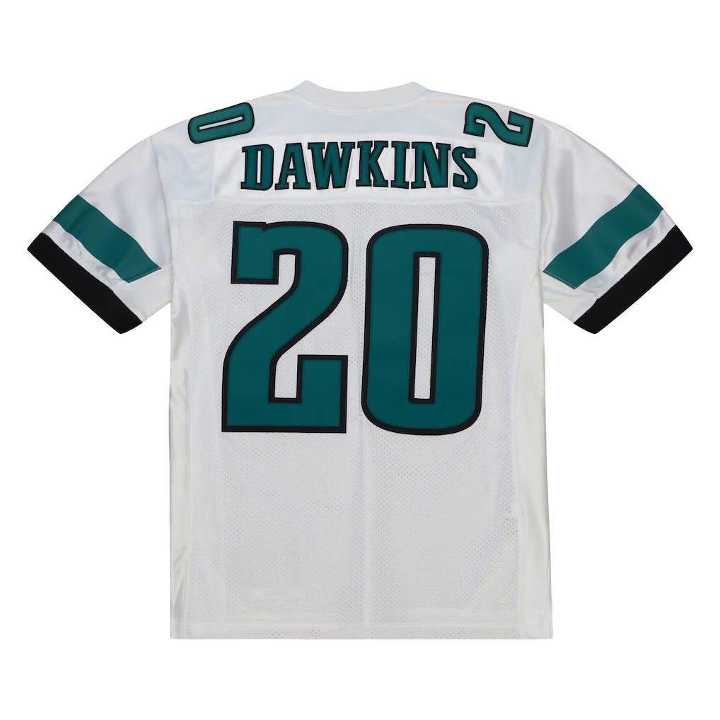 STECN P.Eagles 1996 #20 Brian Dawkins Mitchell & Ness White Authentic Throwback Retired Player Stitched Puhic Jersey