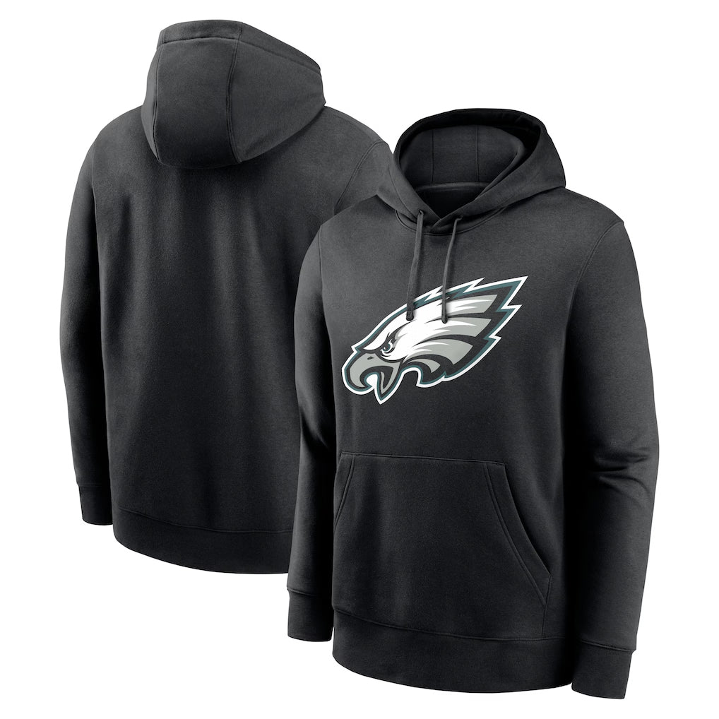 STECN P.Eagles Black LOGO Pullover Hoodies Home Game Stitched Jerseys