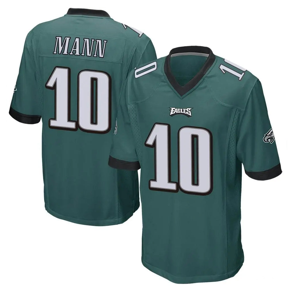 STECN P.Eagles #10 Braden Mann Player Team Color Green Home Game Stitched Jerseys