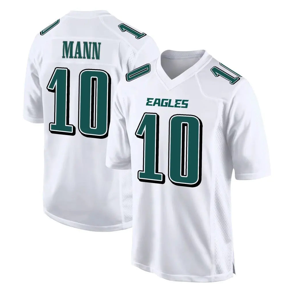 STECN P.Eagles #10 Braden Mann Player White Tundra Fashion Home Game Stitched Jerseys