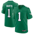 STECN P.Eagles #1 Jalen Hurts Player Kelly Green Game Stitched Jerseys