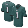 STECN P.Eagles #1 Jalen Hurts Player Team Color Green Home Game Stitched Jerseys