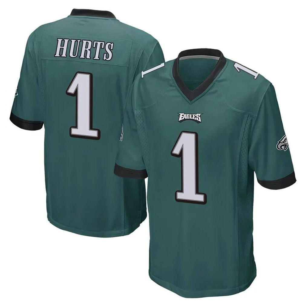 STECN P.Eagles #1 Jalen Hurts Player Team Color Green Home Game Stitched Jerseys