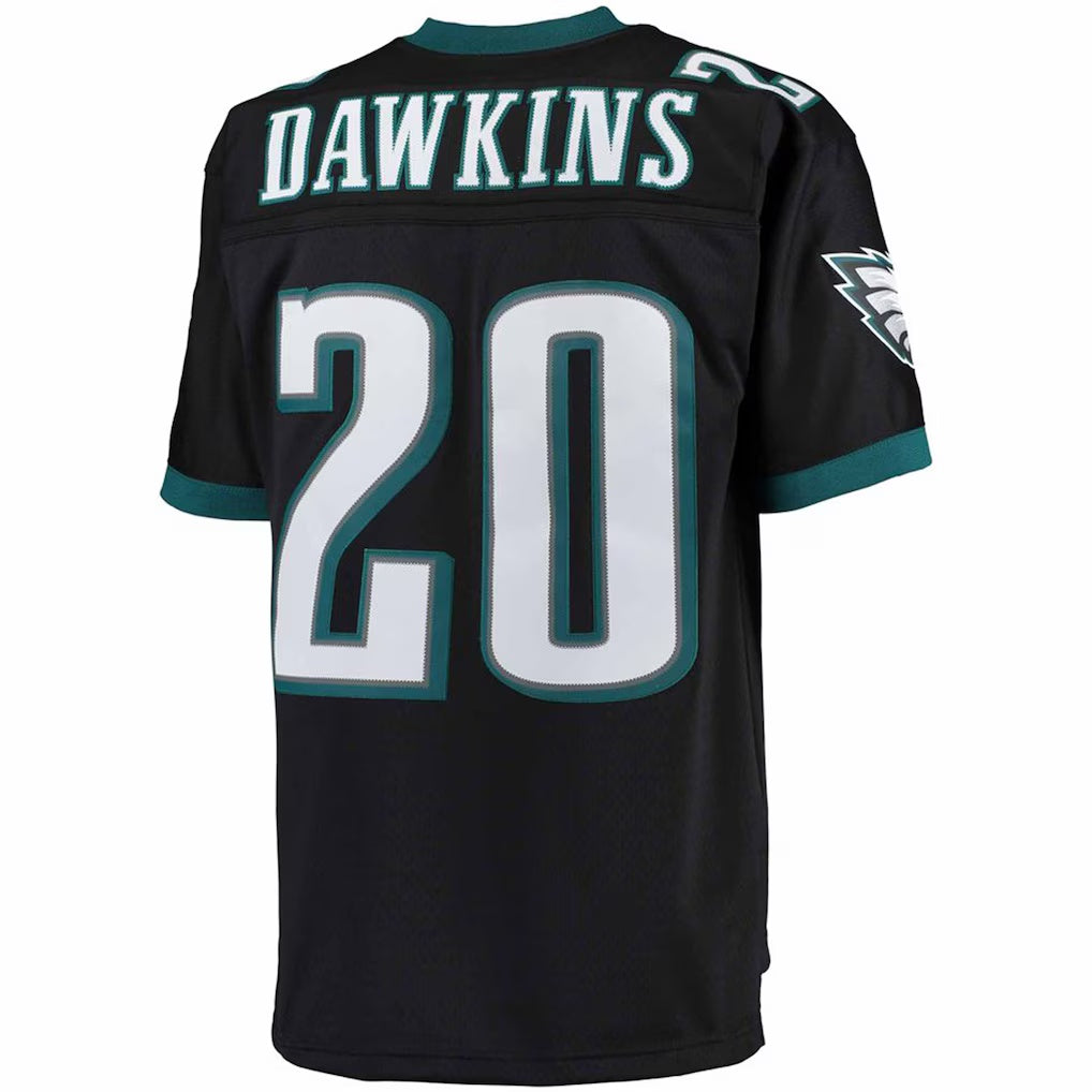 STECN P.Eagles #20 Brian Dawkins Mitchell & Ness Black Big & Tall 2004 Retired Player Replica Stitched Jerseys