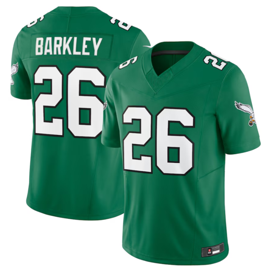 STECN P.Eagles #26 Saquon Barkley Green Alternate Vapor F.U.S.E. Limited Jersey -Stitched American Stitched Jerseys
