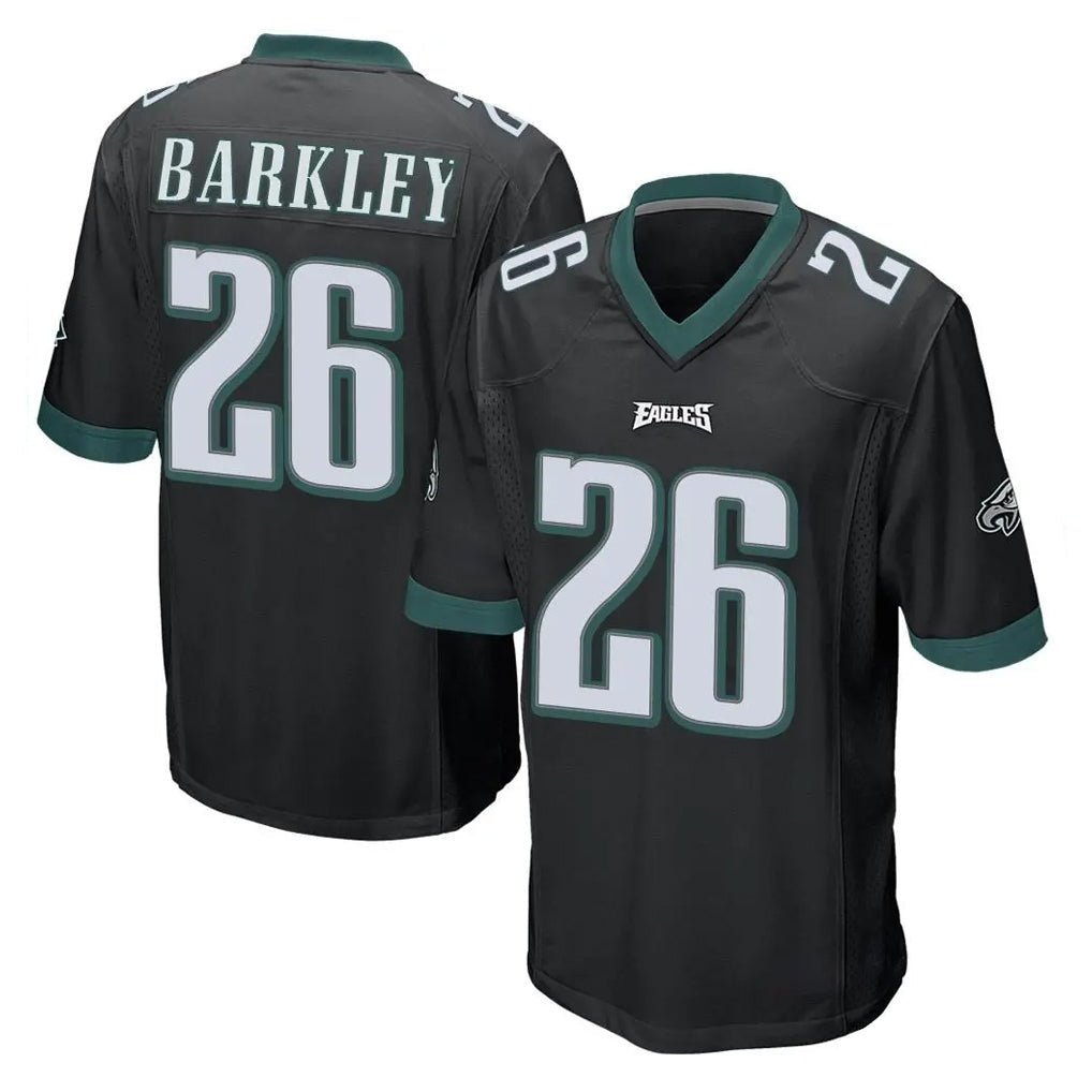 STECN P.Eagles #26 Saquon Barkley Player Black Home Game Stitched Jerseys