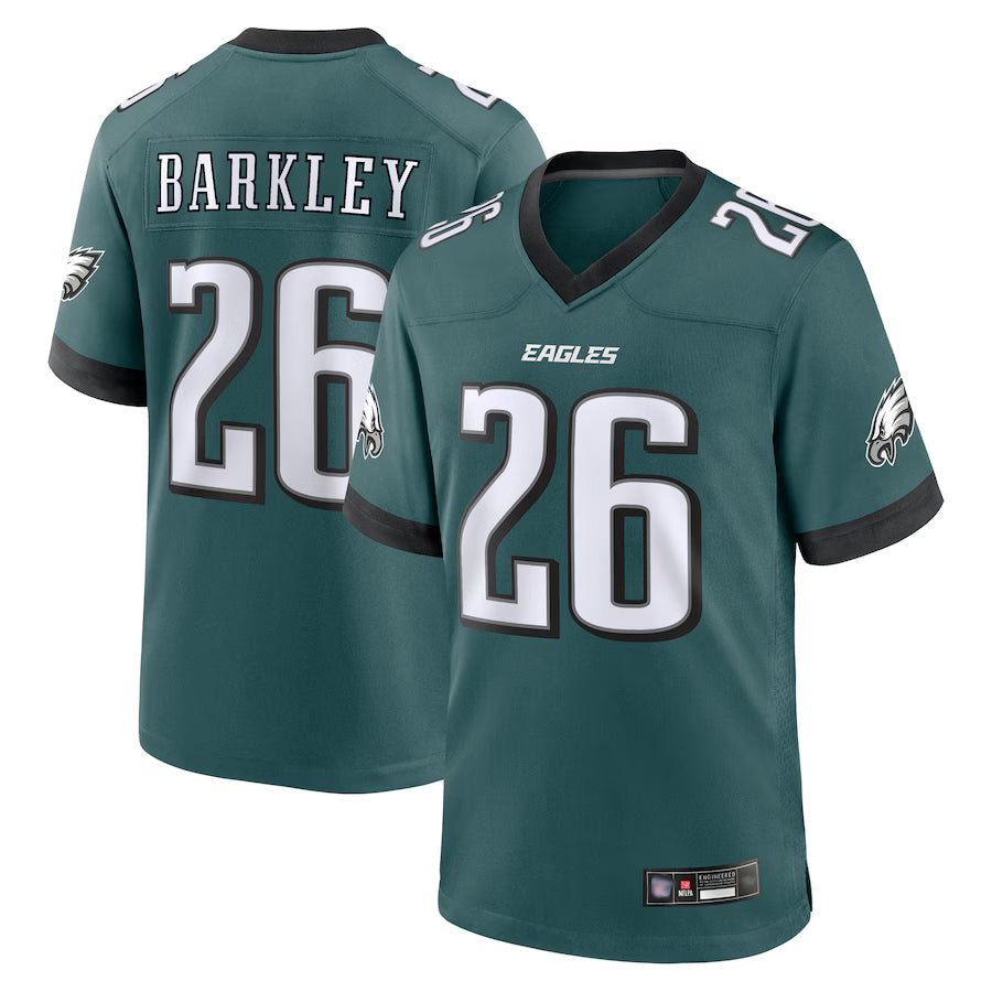 STECN P.Eagles #26 Saquon Barkley Player Midnight Green Game Stitched Jerseys