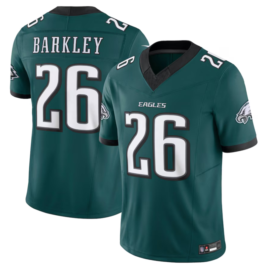 STECN P.Eagles #26 Saquon Barkley Player Midnight Green Vapor F.U.S.E. Limited Stitched Jerseys