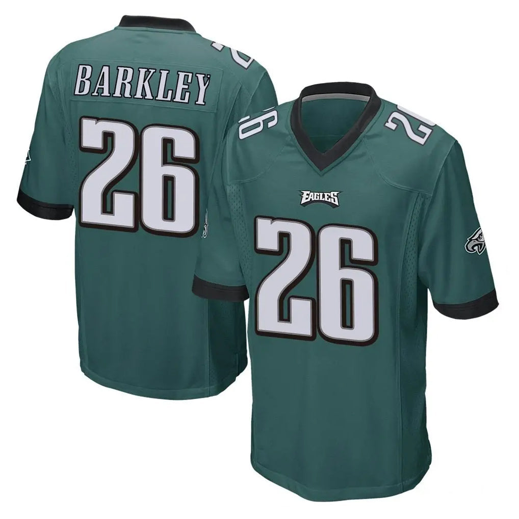 STECN P.Eagles #26 Saquon Barkley Player Team Color Green Home Game Stitched Jerseys