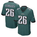 STECN P.Eagles #26 Saquon Barkley Player Team Color Green Home Game Stitched Jerseys