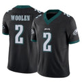 STECN P.Eagles #2 Riq Woolen Player Black Limited Vapor F.U.S.E. Home Game Stitched Jerseys