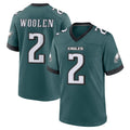 STECN P.Eagles #2 Riq Woolen Player Green Home Game Stitched Jerseys