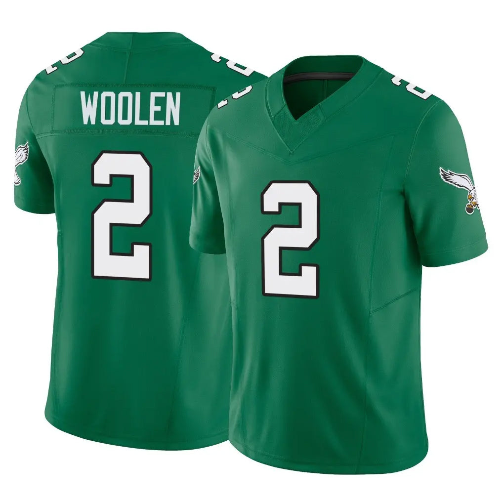 STECN P.Eagles #2 Riq Woolen Player Green Kelly Alternate Vapor F.U.S.E. Home Game Stitched Jerseys