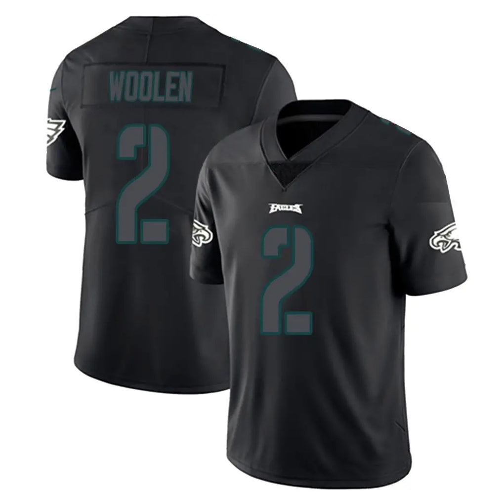 STECN P.Eagles #2 Riq Woolen Player Limited Black Impact Home Game Stitched Jerseys