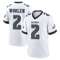 STECN P.Eagles #2 Riq Woolen Player White Game Home Stitched Jerseys