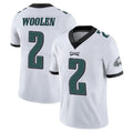 STECN P.Eagles #2 Riq Woolen Player White Limited Vapor Untouchable Home Game Stitched Jerseys