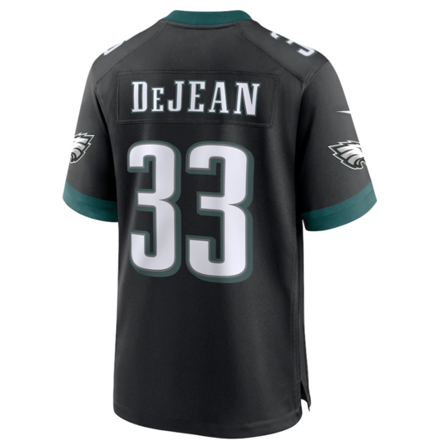 STECN P.Eagles #33 Cooper DeJean Black 2024 Draft Alternate Player Game Jersey Stitched American Stitched Jersey