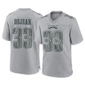 STECN P.Eagles #33 Cooper DeJean Player Gray Atmosphere Fashion Home Game Stitched Jerseys