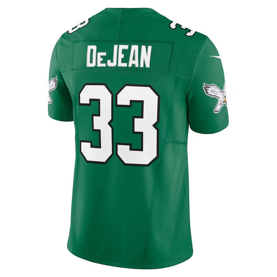 STECN P.Eagles #33 Cooper DeJean Player Kelly Green Vapor F.U.S.E. Limited Stitched Jerseys