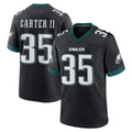 STECN P.Eagles #35 Michael Carter II Player Black Game Home Stitched Jerseys