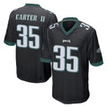 STECN P.Eagles #35 Michael Carter II Player Black Home Game Stitched Jerseys
