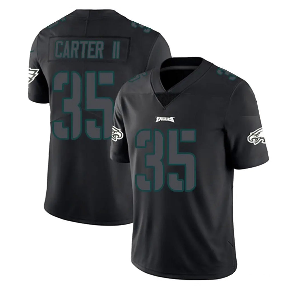 STECN P.Eagles #35 Michael Carter II Player Limited Black Impact Home Game Stitched Jerseys