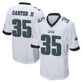 STECN P.Eagles #35 Michael Carter II Player White Home Game Stitched Jerseys