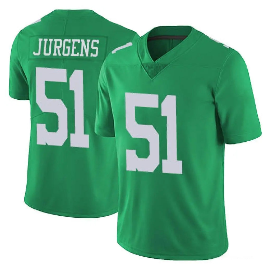 STECN P.Eagles #51 Cam Jurgens Player Green Limited Vapor Untouchable Home Game Stitched Jerseys