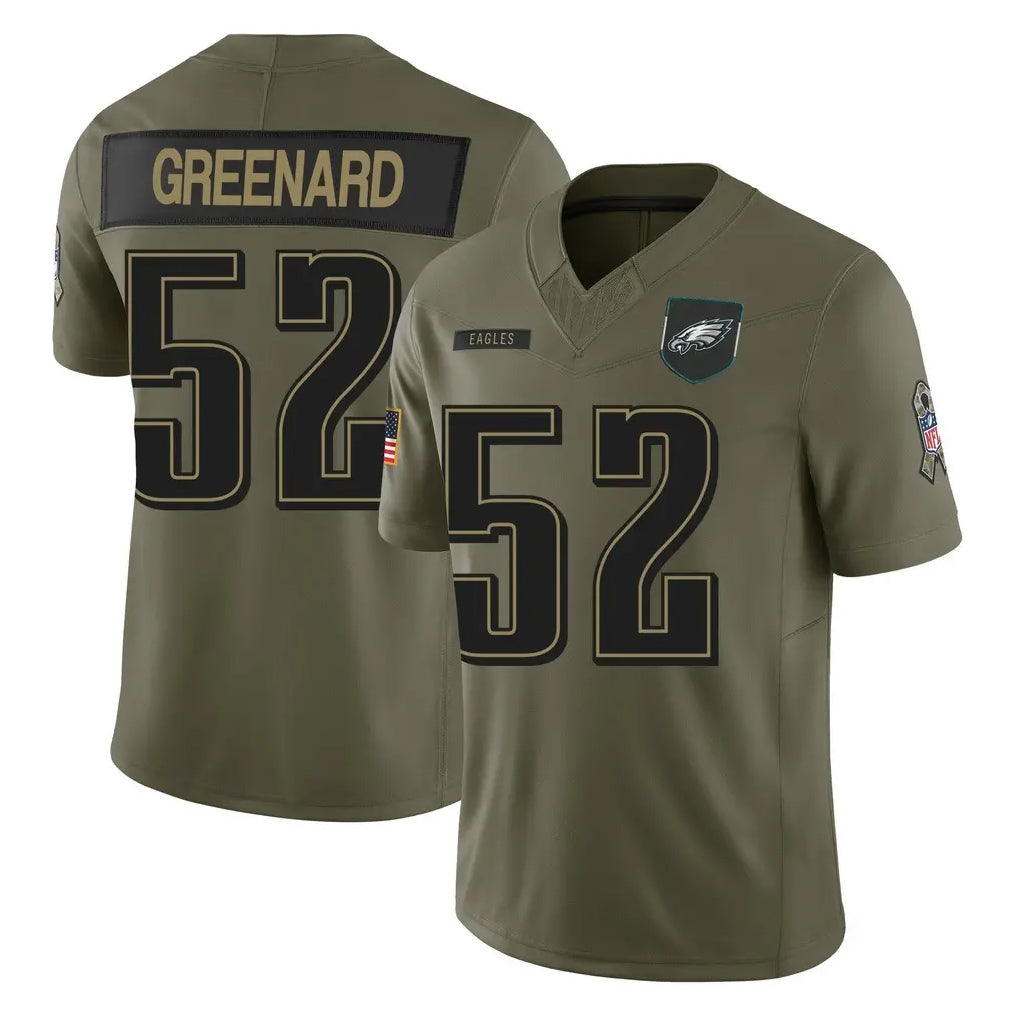 STECN P.Eagles #52 Jonathan Greenard Player Olive 2025 Salute To Service Limited Stitched Jerseys