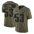 STECN P.Eagles #53 Zack Baun Player Olive 2025 Salute To Service Limited Stitched Jerseys