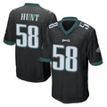 STECN P.Eagles #58 Jalyx Hunt Player Black Home Game Stitched Jerseys