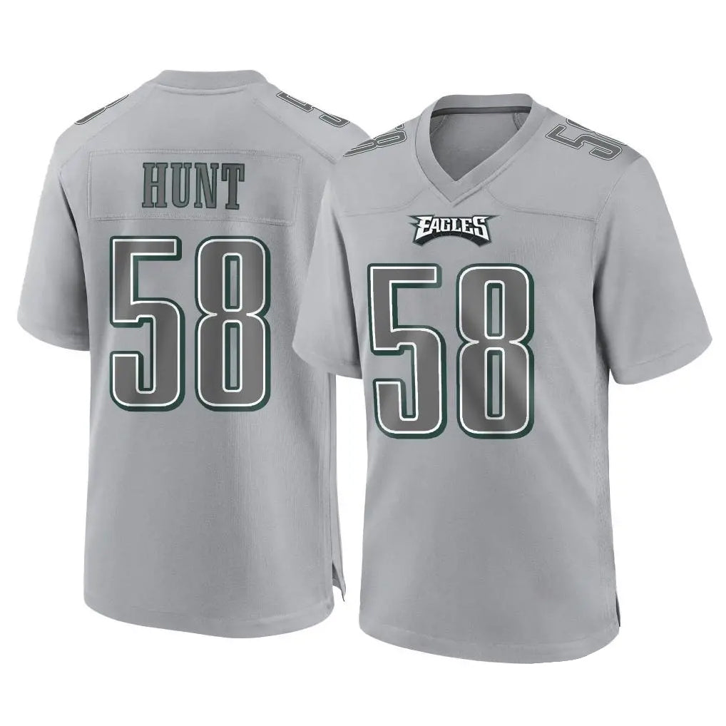 STECN P.Eagles #58 Jalyx Hunt Player Gray Atmosphere Fashion Home Game Stitched Jerseys