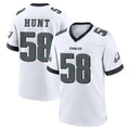 STECN P.Eagles #58 Jalyx Hunt Player White Game Home Stitched Jerseys