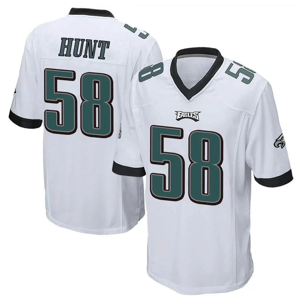 STECN P.Eagles #58 Jalyx Hunt Player White Home Game Stitched Jerseys