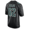 STECN P.Eagles #62 Jason Kelce Player Carbon Black Fashion Game Stitched Jerseys