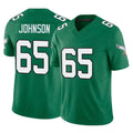 STECN P.Eagles #65 Lane Johnson Player Green Kelly Alternate Vapor F.U.S.E. Home Game Stitched Jerseys