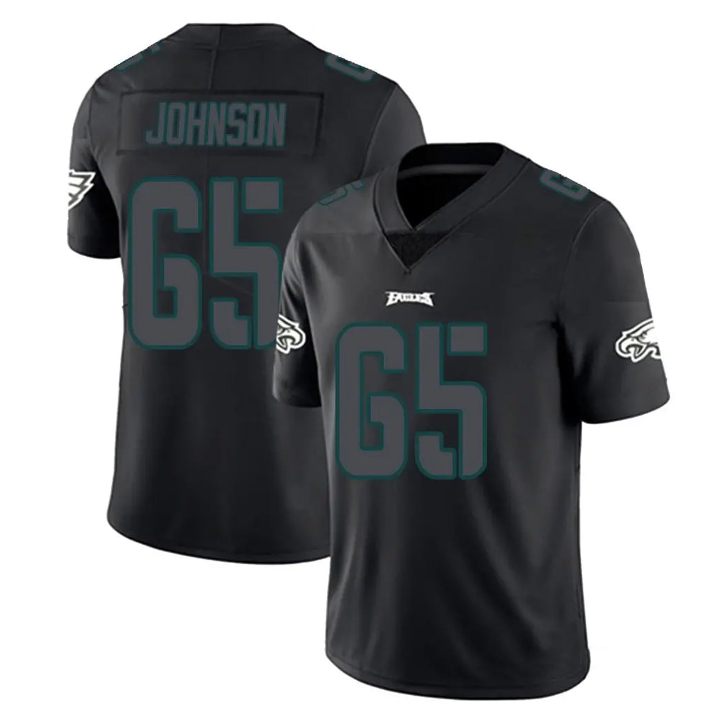 STECN P.Eagles #65 Lane Johnson Player Limited Black Impact Home Game Stitched Jerseys