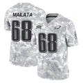STECN P.Eagles #68 Jordan Mailata Player Arctic Camo Salute to Service Limited Game Stitched Jerseys