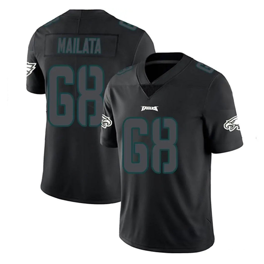 STECN P.Eagles #68 Jordan Mailata Player Limited Black Impact Home Game Stitched Jerseys