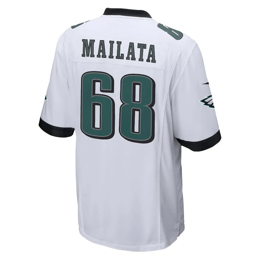 STECN P.Eagles #68 Jordan Mailata Player White Home Game Stitched Jerseys