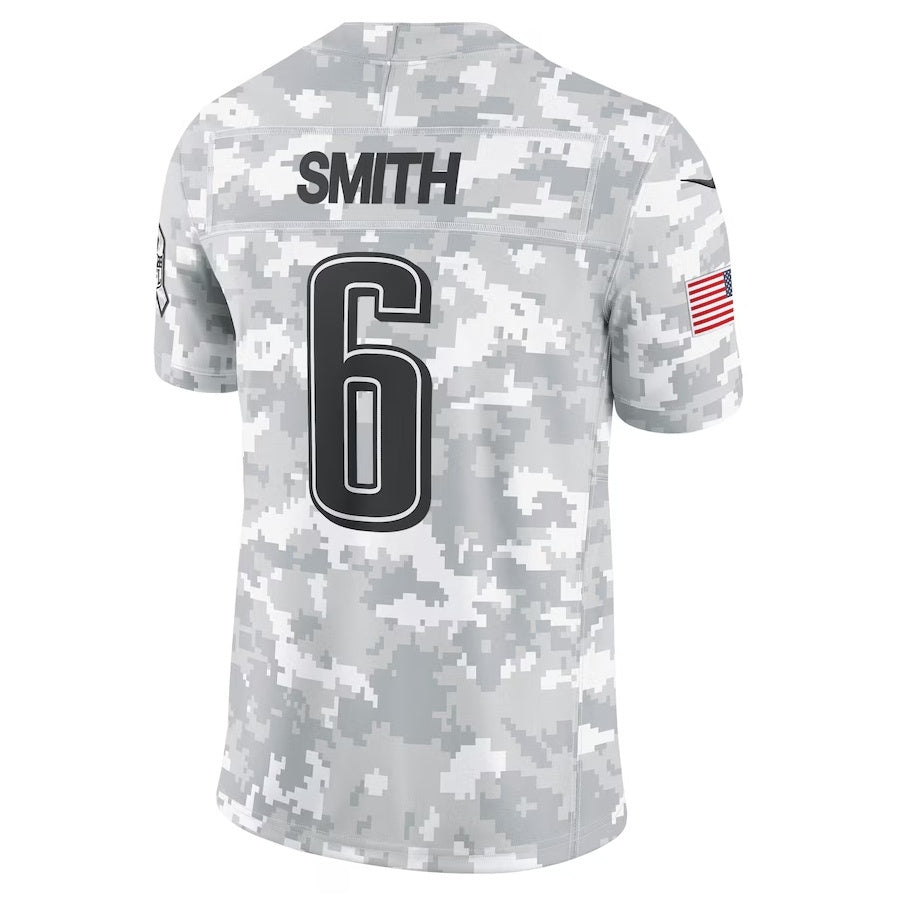 STECN P.Eagles #6 DeVonta Smith Arctic Camo 2024 Salute to Service Limited Stitched Jerseys