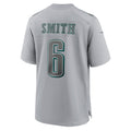 STECN P.Eagles #6 DeVonta Smith Gray Atmosphere Fashion Game Stitched Jerseys