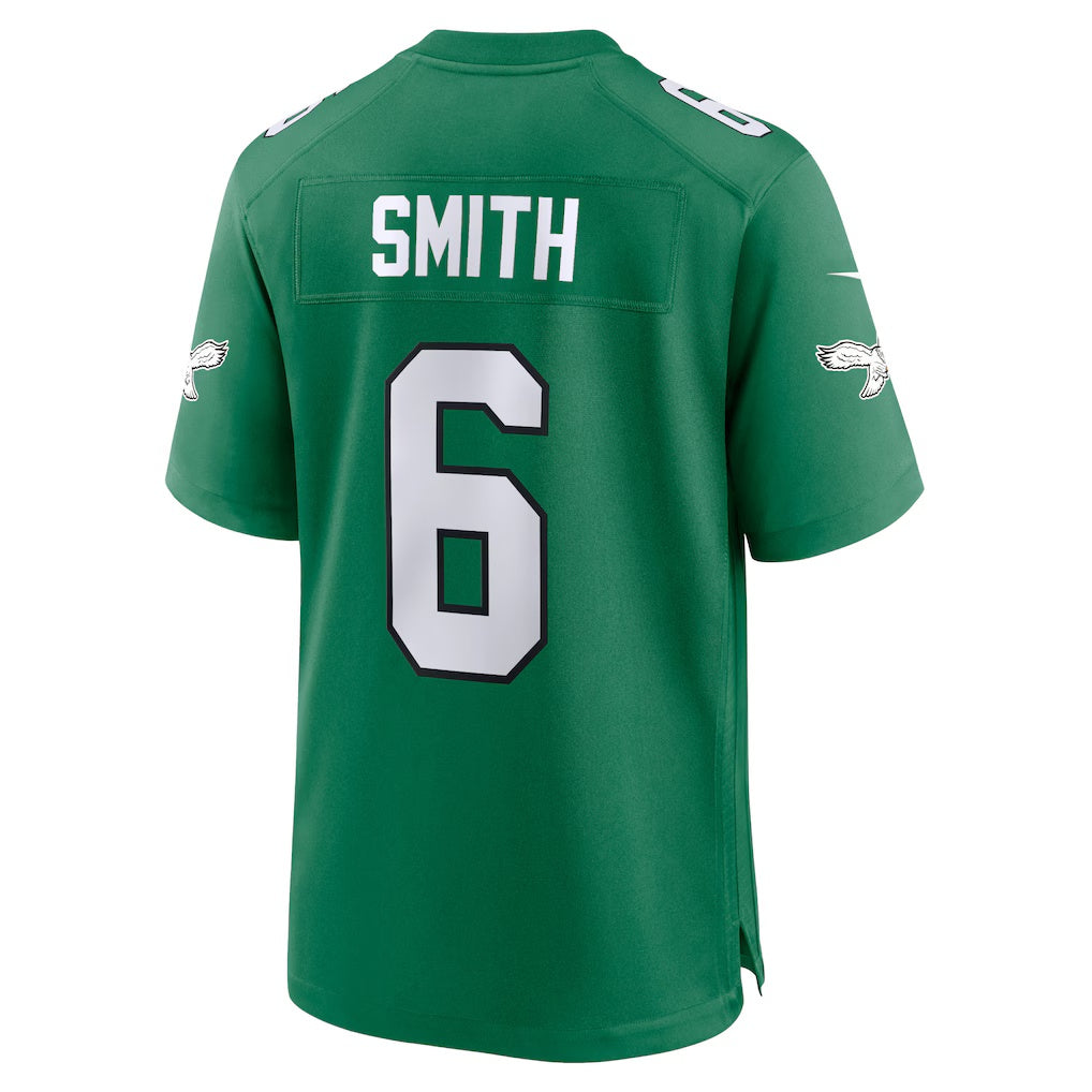 STECN P.Eagles #6 DeVonta Smith Kelly Green Alternate Game Player Stitched Jerseys