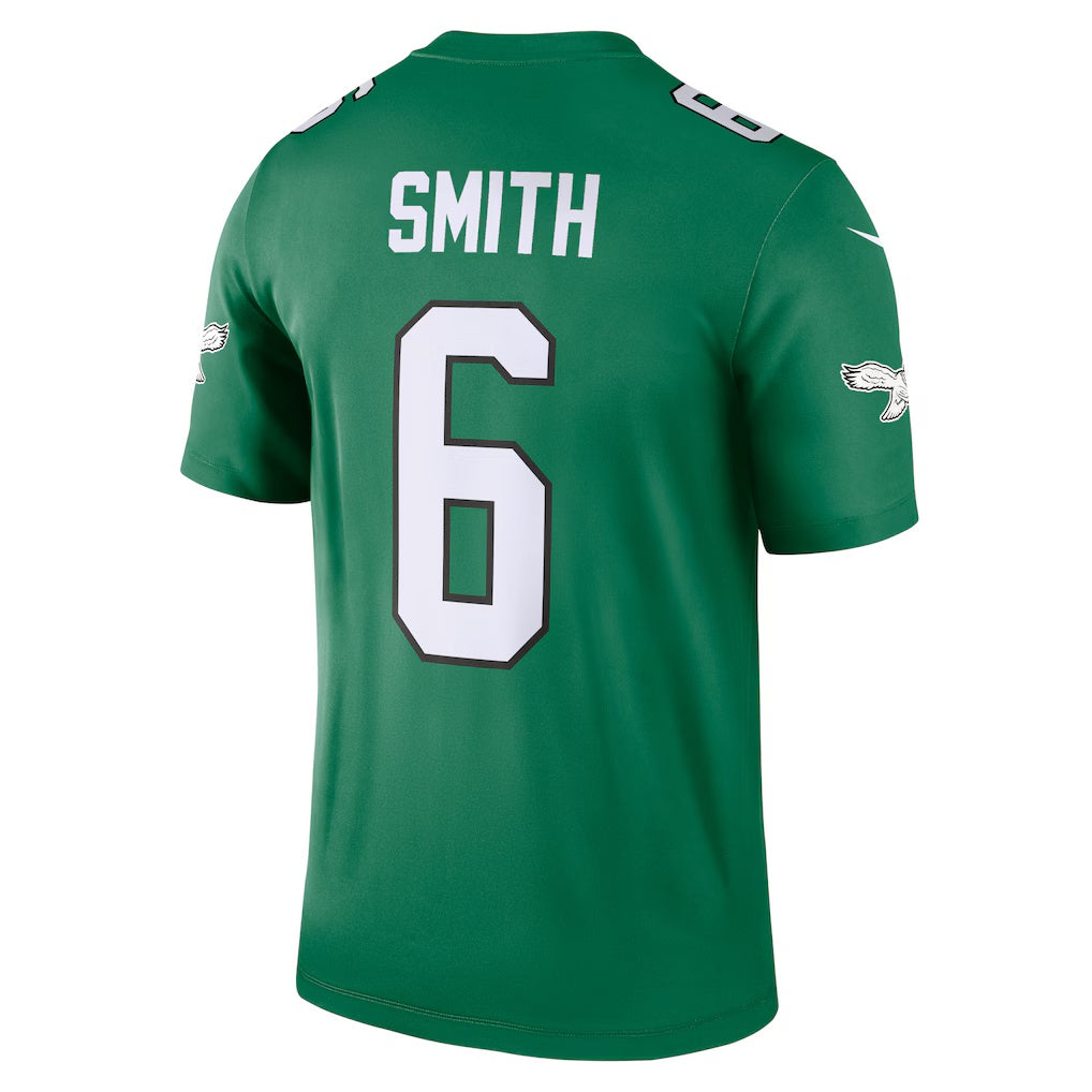 STECN P.Eagles #6 DeVonta Smith Kelly Green Legend Player Performance Top Stitched Jerseys