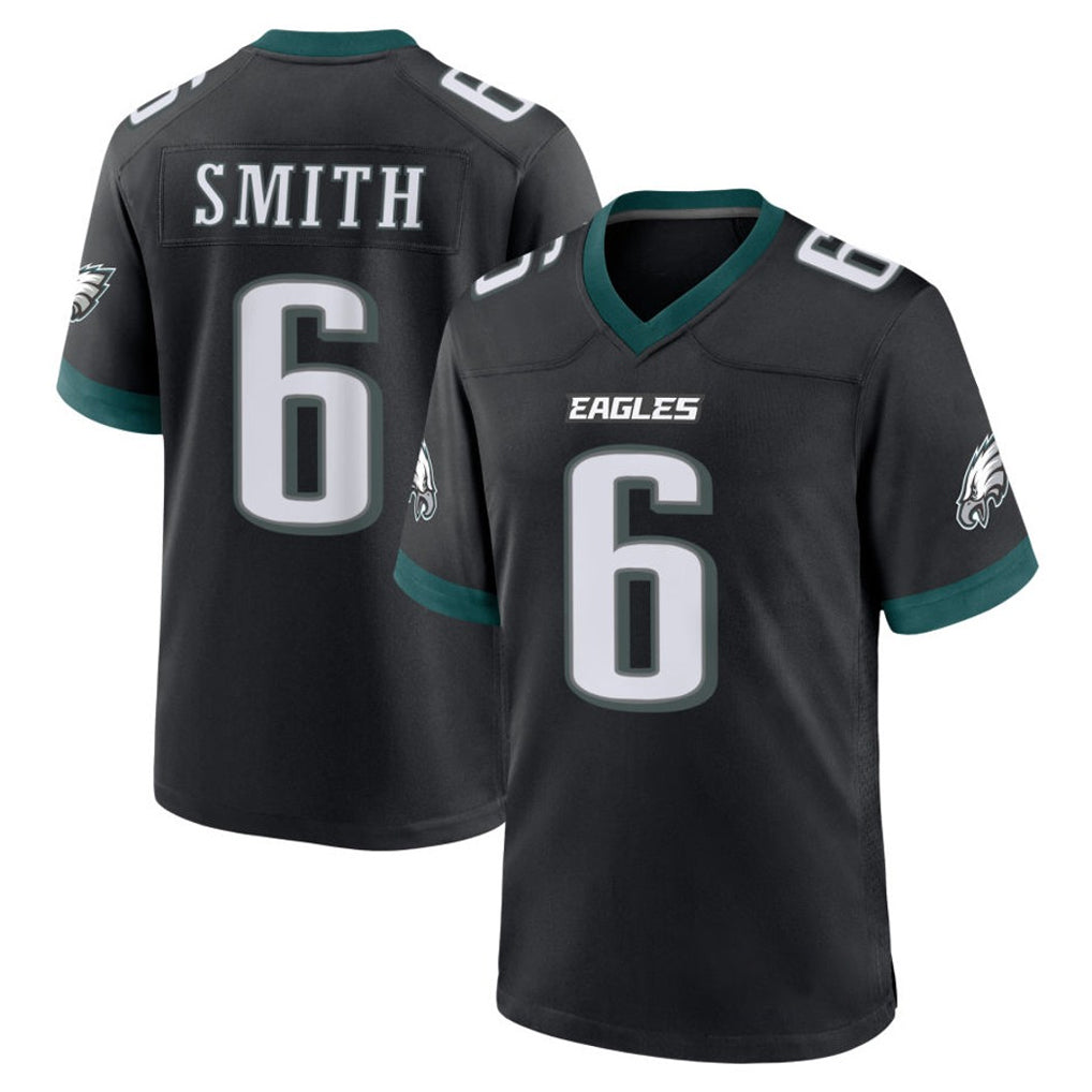 STECN P.Eagles #6 DeVonta Smith Player Black Game Home Stitched Jerseys