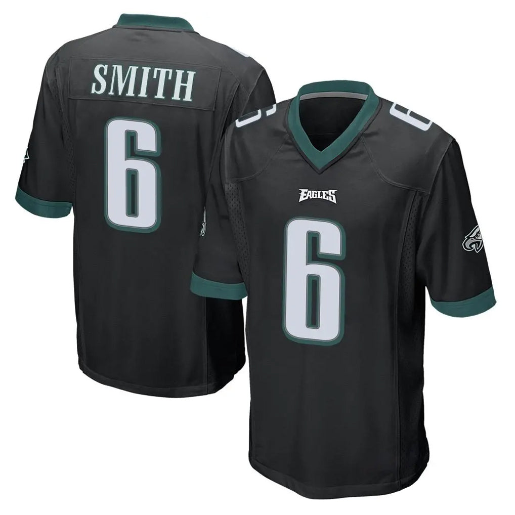 STECN P.Eagles #6 DeVonta Smith Player Black Home Game Stitched Jerseys